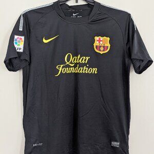Nike FC Barcelona 2011 2012 Away Jersey Gerard Pique Mens Size Small